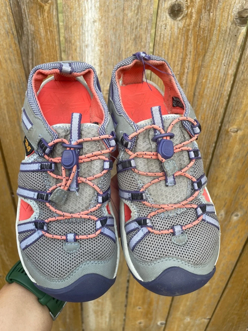 TEVA Strappy Hiking Kids Waterproof Outdoor Camping Sandals Size 2